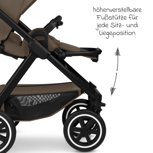 ABC Design Buggy & pushchair Samba 2 with sports seat (from approx. 9 months) - Dark Brown