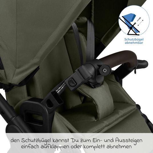 ABC Design Buggy & pushchair Samba 2 with sports seat (from approx. 9 months) - Pure - Avocado