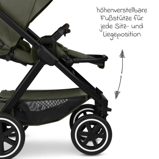 ABC Design Buggy & pushchair Samba 2 with sports seat (from approx. 9 months) - Pure - Avocado