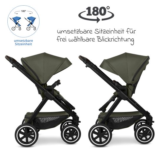 ABC Design Buggy & pushchair Samba 2 with sports seat (from approx. 9 months) - Pure - Avocado