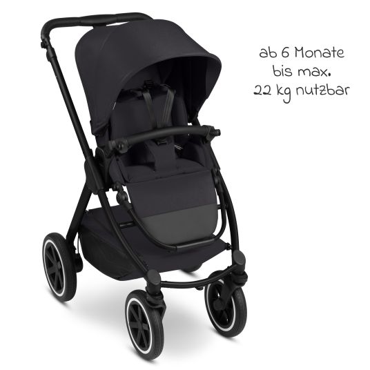 ABC Design Passeggino Samba 2 con seggiolino sportivo (a partire da circa 9 mesi) - Pure - Coal