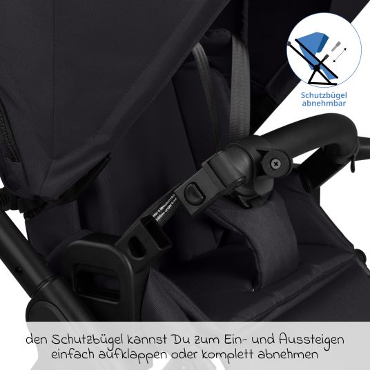 ABC Design Buggy & pushchair Samba 2 with sports seat (from approx. 9 months) - Pure - Coal