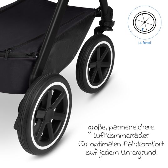 ABC Design Passeggino Samba 2 con seggiolino sportivo (a partire da circa 9 mesi) - Pure - Coal