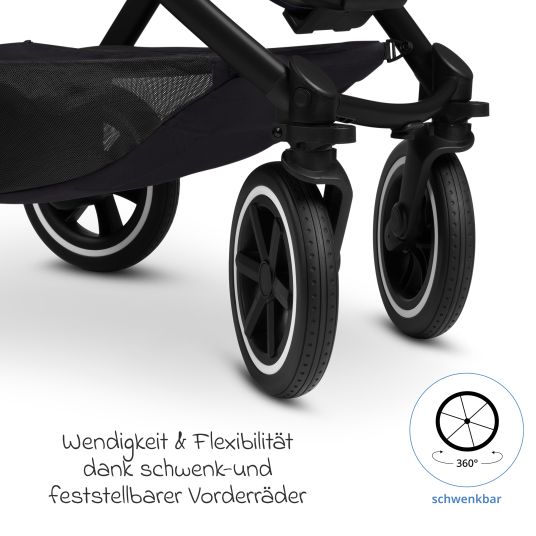 ABC Design Buggy & Sportwagen Samba 2 mit Sportsitz (ab ca. 9 Monate) - Pure - Coal