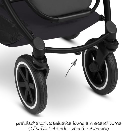 ABC Design Passeggino Samba 2 con seggiolino sportivo (a partire da circa 9 mesi) - Pure - Coal