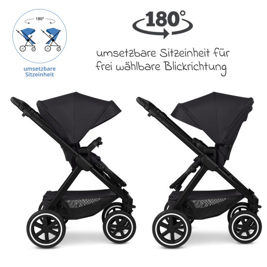 ABC Design Buggy & pushchair Samba 2 with sports seat (from approx. 9 months) - Pure - Coal