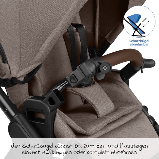 ABC Design Passeggino Samba 2 con seggiolino sportivo (a partire da circa 9 mesi) - Pure - Nature