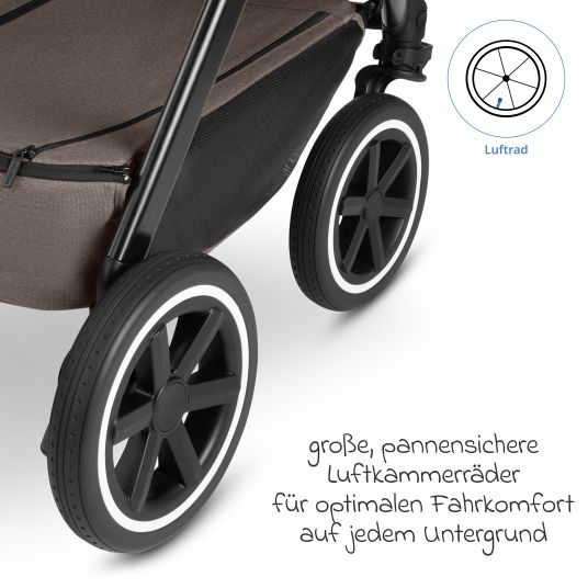 ABC Design Passeggino Samba 2 con seggiolino sportivo (a partire da circa 9 mesi) - Pure - Nature