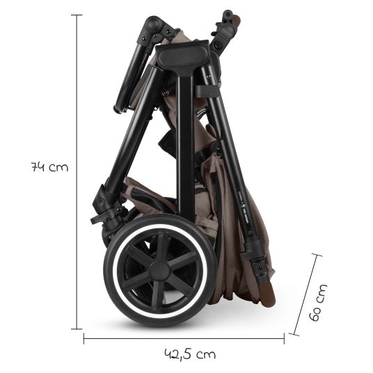 ABC Design Passeggino Samba 2 con seggiolino sportivo (a partire da circa 9 mesi) - Pure - Nature