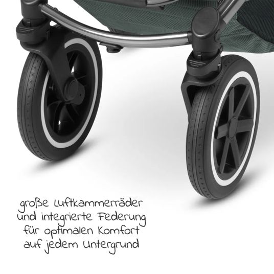 ABC Design Buggy & Sportwagen Samba mit Sportsitz (ab ca. 9 Monate) inkl. Wickeltasche Urban - Aloe