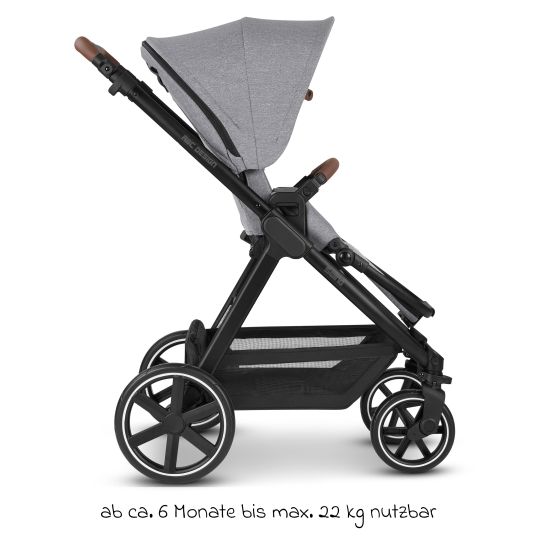 ABC Design Buggy & Sportwagen Swing bis 22 kg belastbar mit Sportsitz & Teleskopschieber - Tin