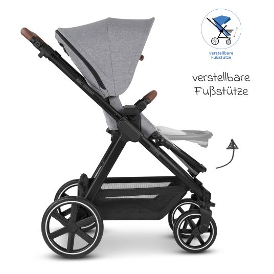 ABC Design Buggy & Sportwagen Swing bis 22 kg belastbar mit Sportsitz & Teleskopschieber - Tin