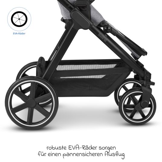 ABC Design Buggy & Sportwagen Swing bis 22 kg belastbar mit Sportsitz & Teleskopschieber - Tin