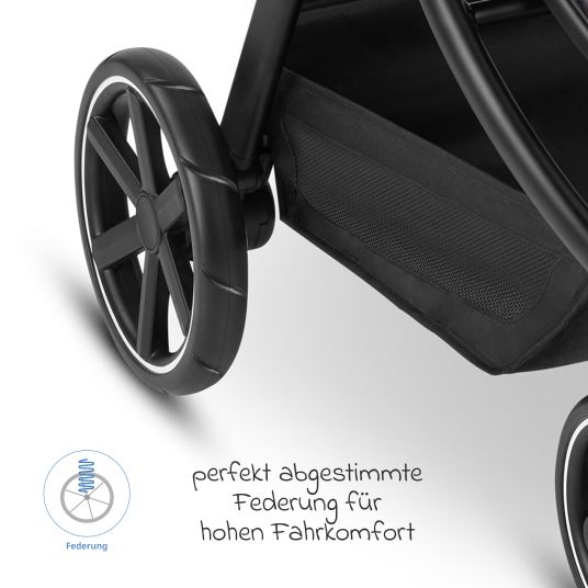 ABC Design Buggy & Sportwagen Swing bis 22 kg belastbar mit Sportsitz & Teleskopschieber - Tin