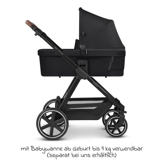 ABC Design Passeggino e carrozzina Swing fino a 22 kg di portata con seggiolino sportivo e maniglione telescopico - Latta