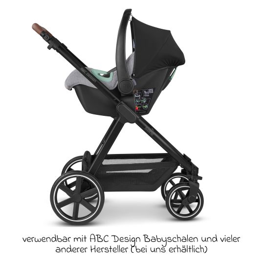 ABC Design Buggy & Sportwagen Swing bis 22 kg belastbar mit Sportsitz & Teleskopschieber - Tin