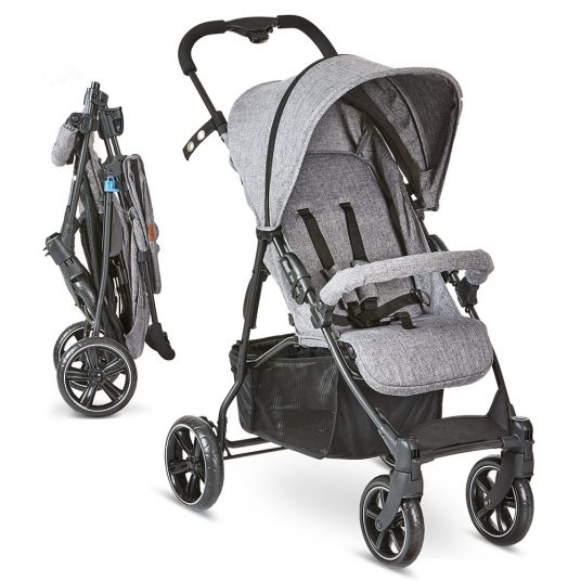 ABC Design Buggy & Stroller Treviso 4 - Circle Line with recline function and whitewall tires - Woven Graphite