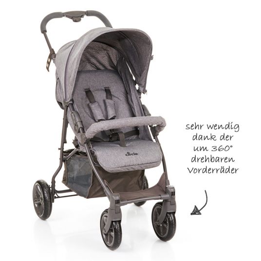 ABC Design Buggy Treviso 4 - Woven Anthracite (Circle-Line)