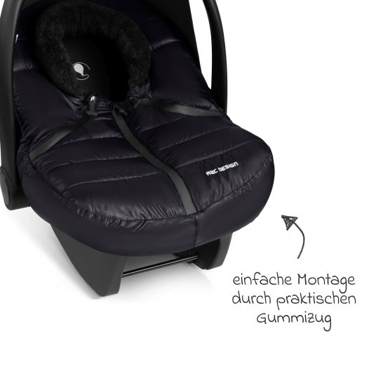 ABC Design Cover / winter footmuff for the Tulip infant car seat - Black