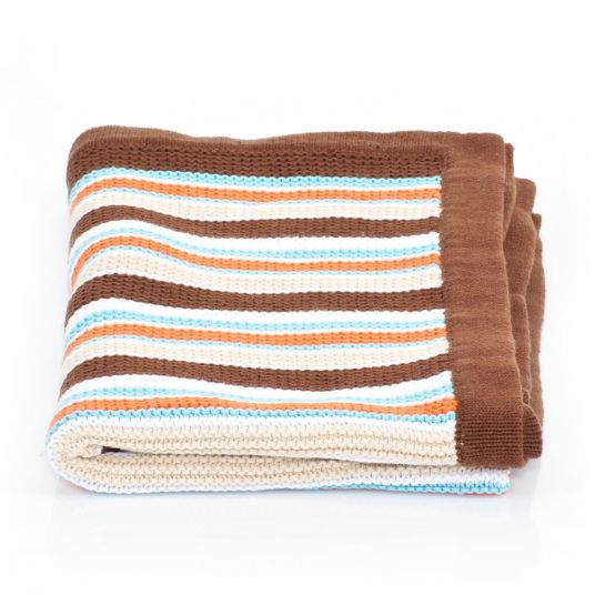 ABC Design Blanket - Stripes Brownie