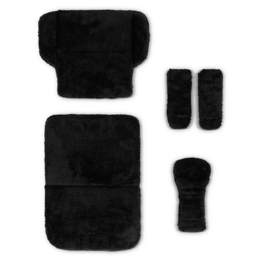 ABC Design Set di inserti per Ping 3 Travel, Ping 3 Trekking con inserto per il sedile, tracolla e cuscinetto per la cinghia inguinale - Nero