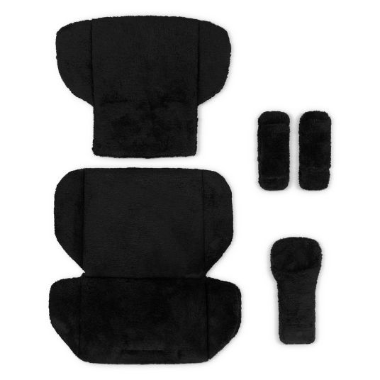 ABC Design Inlay set for Samba, Salsa, Zoom with seat insert, shoulder strap & crotch strap pad - Black