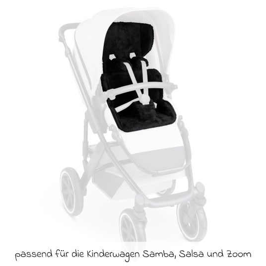 ABC Design Einlagen-Set für Samba, Salsa, Zoom mit Sitzeinlage, Schultergurt & Schrittgurtpolster - Black