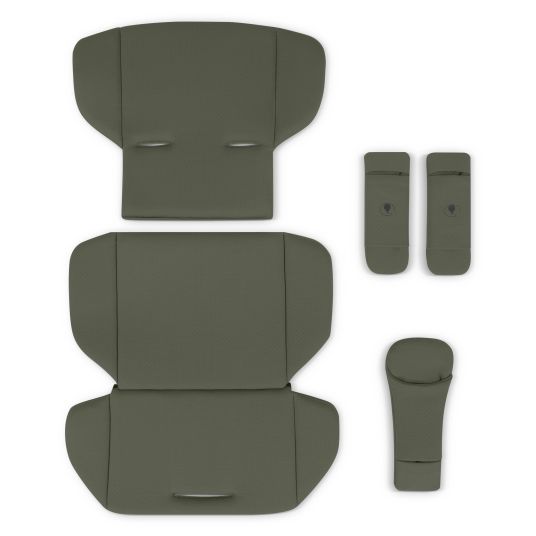 ABC Design Inlay set for Samba, Salsa, Zoom with seat insert, shoulder strap & crotch strap pad - Cozy - Olive