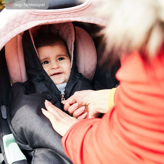 ABC Design Neugeborenen-Fußsack für Babyschale Tulip - Fashion Edition - Mineral