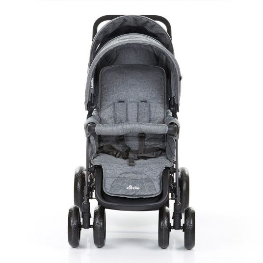 ABC Design Sibling carriage Tandem - Woven-Anthracite (Circle-Line)