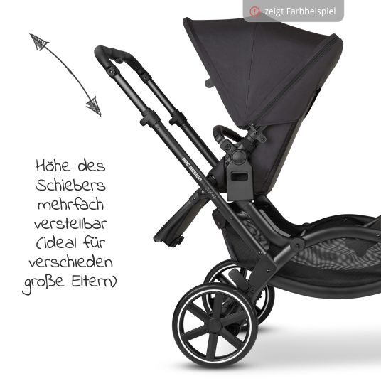 ABC Design Geschwisterwagen & Zwillingskinderwagen Zoom - 6-tlg. Sparset inkl. 2 Sportsitzen, Babywanne und 2x Sitzkeil - Pine