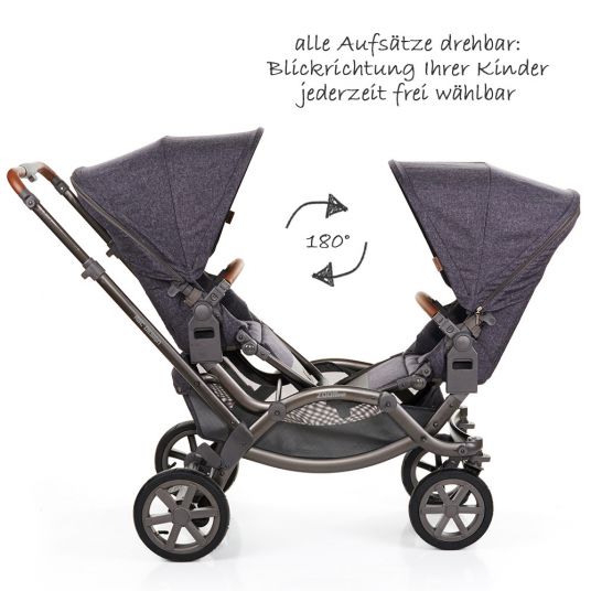 ABC Design Geschwisterwagen & Zwillingskinderwagen Zoom Air - Street