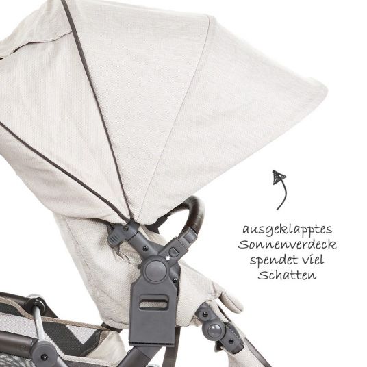 ABC Design Sibling carriage & twin stroller Zoom - Camel