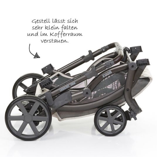 ABC Design Sibling carriage & twin stroller Zoom - Camel