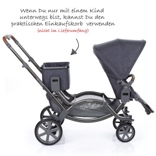 ABC Design Sibling carriage & twin stroller Zoom - Street