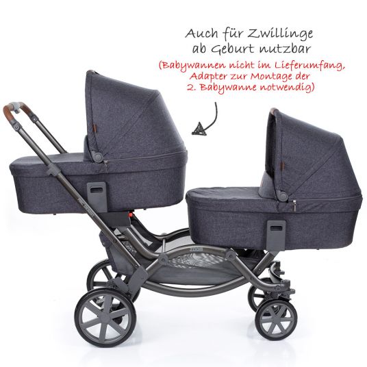 ABC Design Geschwisterwagen & Zwillingskinderwagen Zoom - Street