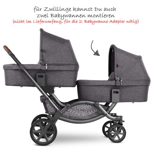 ABC Design Geschwisterwagen & Zwillingskinderwagen Zoom - Street