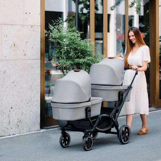 ABC Design Sibling & twin stroller Zoom - Tin