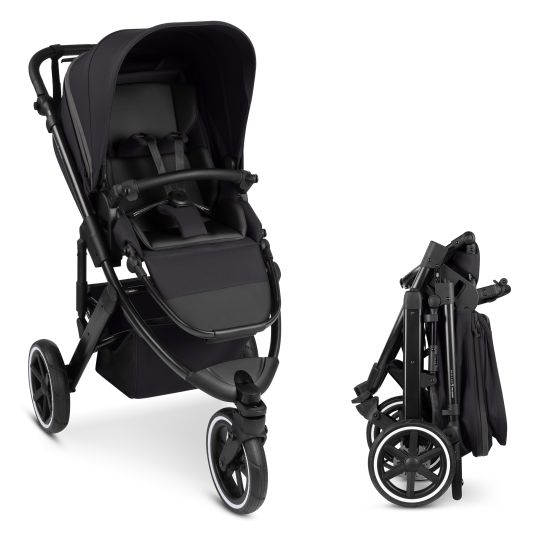 ABC Design Jogger & pushchair Salsa 5 Run with sports approval, pneumatic tires, seat insert and handbrake - Pure - Coal