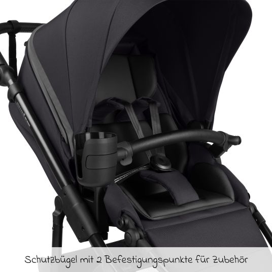 ABC Design Jogger & pushchair Salsa 5 Run with sports approval, pneumatic tires, seat insert and handbrake - Pure - Coal