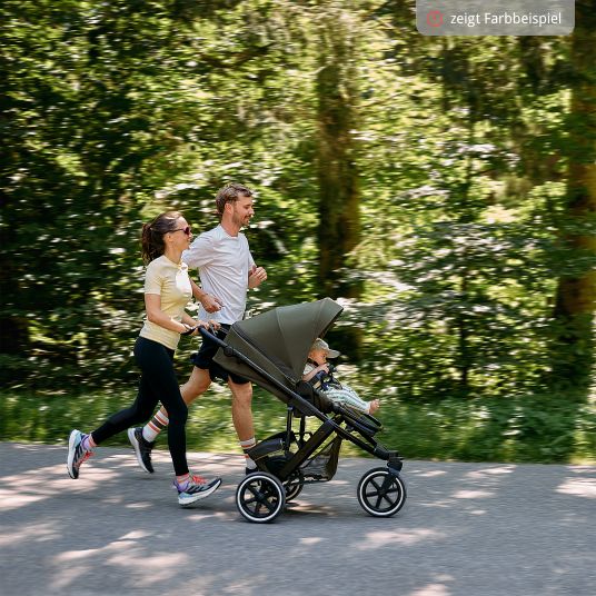 ABC Design Jogger & Sportwagen Salsa 5 Run mit Sportzulassung, Luftbereifung, Sitzeinlage und Handbremse - Pure - Coal