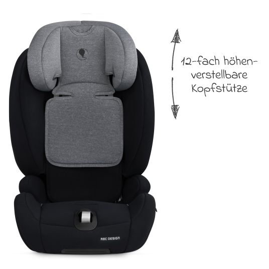ABC Design Aspen 2 Fix i-Size child car seat (from 15 months to 12 years) - Graphite