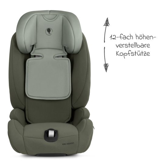 ABC Design Aspen 2 Fix i-Size child car seat (from 15 months to 12 years) - Sage