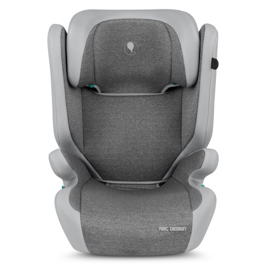 ABC Design Mallow 2 Fix i-Size child car seat (from 3-12 years) - also suitable for cars without Isofix system - Pearl