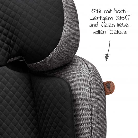 ABC Design Kindersitz Mallow (Autositz Gruppe 2/3) - Diamond Edition - Asphalt