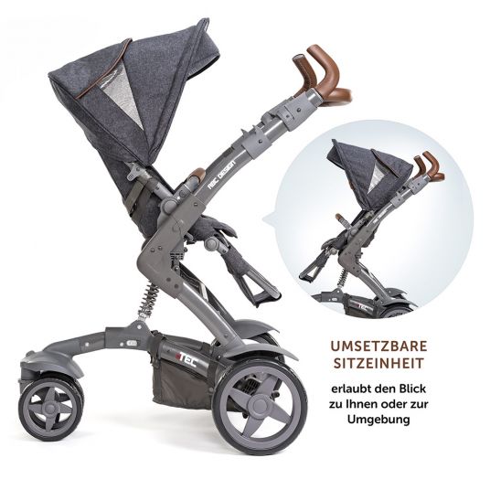 ABC Design Combi pushchair 3-Tec incl. carrycot - Style Edition - Street