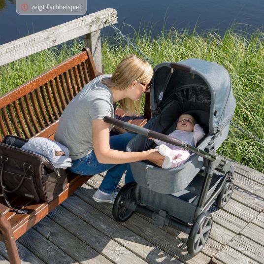 ABC Design Condor 4 pushchair - incl. baby bath & sports seat - Rose