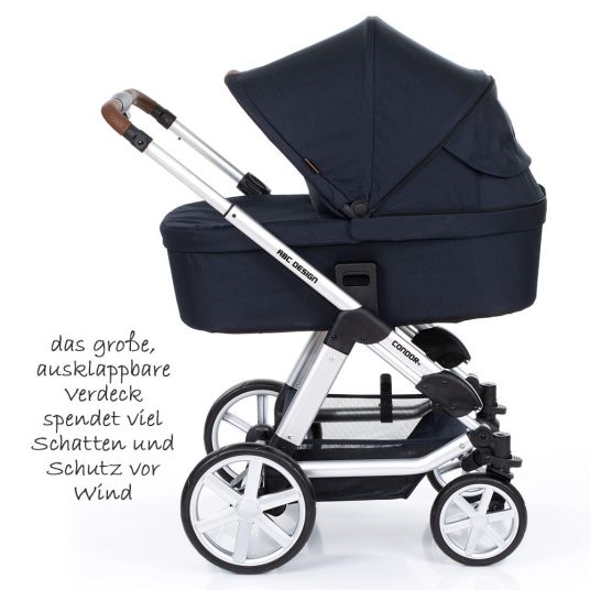 ABC Design Condor 4 pushchair - incl. baby bath & sports seat - Shadow