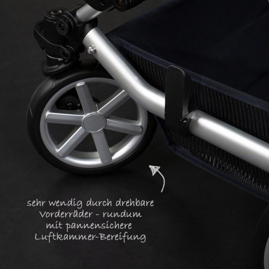 ABC Design Combi stroller Condor 4 - incl. carrycot & sport seat - Shadow