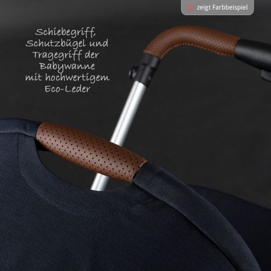 ABC Design Kombi-Kinderwagen Condor 4 - inkl. Babywanne, Sportsitz und XXL Zubehörpaket - Graphite Grey